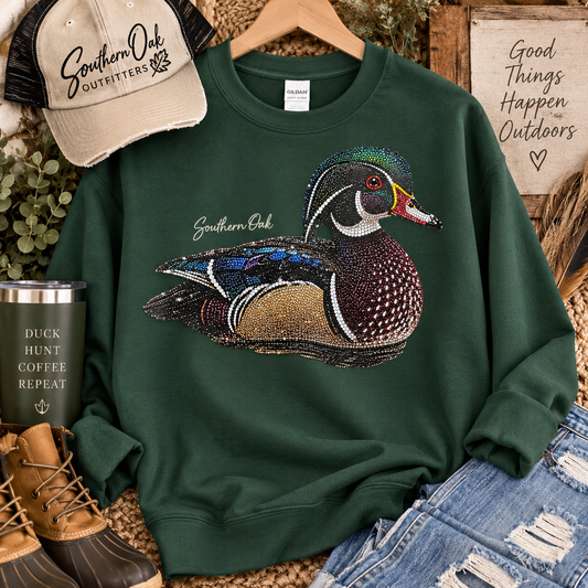 Bedazzled Wood Duck Sweatshirt